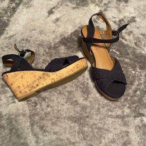 Shimmer by EDL cute cork wedges. Never worn